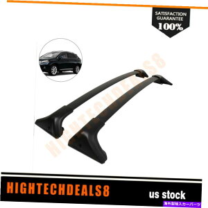 [tLA 16-2020NTXRX350 RX450Hוݕ̂߂̃ubNgbv[tbNNXo[2o[ Black Top Roof Rack Crossbar 2-Bar For 16-2020 Lexus RX350 RX450H Luggage Cargo