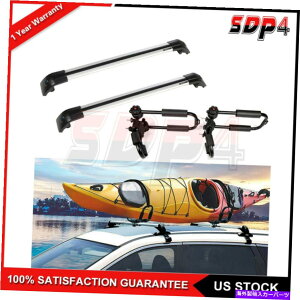 [tLA 2018N1010̃[tbNNXo[2o[LAVWeBOAW/JbNbN Roof Rack Crossbar 2-Bar Carrier For 10-2018 Volkswagen VW Tiguan w/ Kayak Rack