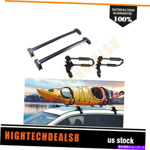 [tLA J[gbv[tbNNXo[ݕ+JbNbNz_[03 04 05 06z_CRV Car Top Roof Rack Cross Bar Cargo+Kayak Rack Holder For 02 03 04 05 06 Honda CRV