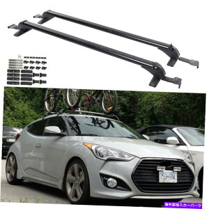 ���[�t�L�����A �J�[�g�b�v���[�t���b�N�N���X�o�[43.3 "�q�����_�C���F���X�^�[�p�̃��b�Nw/lock w/lock w/lock Car Top Roof Rack Cross Bar 43.3"Luggage Carrier Alu w/Lock For Hyundai Veloster