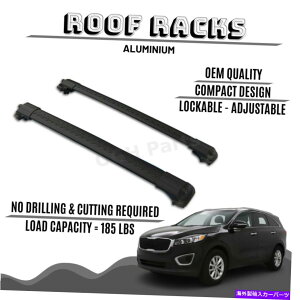 [tLA Kia Sorentop̃A~jE[tbNo[NXo[bNi2015- 2018jf ALUMINIUM ROOF RACK BAR CROSS BARS RACK FOR KIA SORENTO (2015- 2018) MODELS