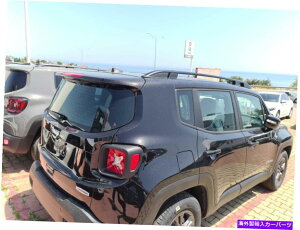 [tLA W[vlQ[h2014-2022ɓKוווbNo[[|[gtBbg Black Roof Baggage Luggage Rack Bar Rail Port FIT FOR Jeep Renegade 2014-2022