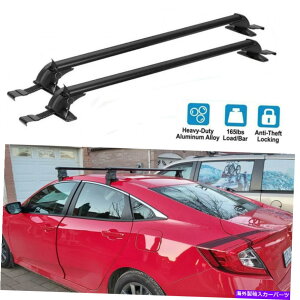 ���[�t�L�����A �z���_�V�r�b�N4DR���j�o�[�T�����[�t���b�N�N���X�o�[43.3 �ו��L�����A�A���~�j�E�� For Honda Civic 4DR Universal Roof Rack Cross Bar 43.3 Luggage Carrier Aluminum�y���s�A���i�z