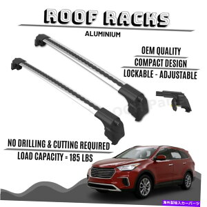 [tLA q_CT^tF2013-2018fp̃A~jE[tbNo[NXo[bNbN ALUMINIUM ROOF RACK BAR CROSS BARS RACK FOR HYUNDAI SANTA-FE 2013-2018 MODELS
