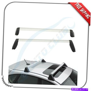 ルーフキャリア 2008-2014の2PCSクロスバーSubaru Impreza WRXルーフラック荷物キャリアシルバー 2Pcs Cross Bar For 2008-2014 Subaru Impreza WRX Roof Rack Luggage Carrier Silver