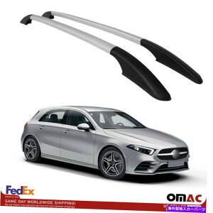 ルーフキャリア トップルーフラックサイドレールバーメルセデスのためのALUシルバーAクラスW177 2019-2021 Top Roof Rack Side Rails Bars Alu Silver For Mercedes A Class W177 2019-2021