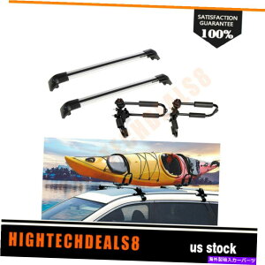 [tLA 2010-2018tHNX[QVWeBOA[tbN2xcrosso[+܂肽݉\2xJbNbN Fits 2010-2018 Volkswagen VW Tiguan Roof Rack 2XCross Bar+Foldable 2X Kayak Rack
