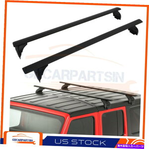 ルーフキャリア 2011-21ジープラングラールーフラッククロスバー荷物ブラックキャリア For 2011-21 Jeep Wrangler Roof Rack Cross Bars Luggage Black Carrier