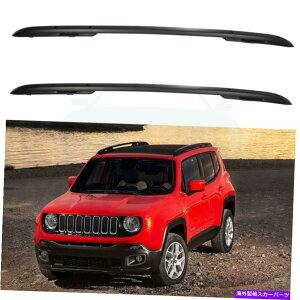 [tLA 2015-2019̃[tbNNXo[[W[vlQ[hA~jEubN1.4L 2.4L Roof Rack Cross Bars Rail For 2015-2019 Jeep Renegade Aluminum Black 1.4L 2.4L
