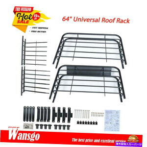 [tLA jo[T64 "[tbNݕgbvz_[LAoXPbgts Universal 64" Roof Rack Cargo Top Holder Carrier Basket w/Extension Travel