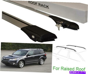 [tLA Subaru Forester 2009-2013[tbNNXo[ݕ^Ǝ҃Vo[ZbgɓK Fits Subaru Forester 2009-2013 Roof Rack Cross Bars Cargo Carrier Silver Set