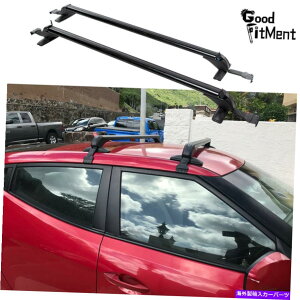 ���[�t�L�����A �A���~�j�E�����[�t���b�N�N���X�o�[43.3 "�q�����_�C���F���X�^�[�p�̃��b�N�t���ו��L�����A Aluminum Roof Rack Cross Bar 43.3" Luggage Carrier w/ Lock For Hyundai Veloster