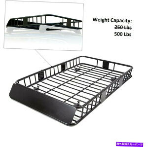 [tLA 500|h64 ''jo[T[tbNݕSUVgbvוLAoXPbgz_[ 500 lbs 64'' Universal Roof Rack Cargo SUV Top Luggage Carrier Basket Holder