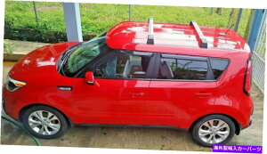 ���[�t�L�����A Kia Soul 2014-2019�̃V���o�[���[�t���b�N�N���X�o�[ Silver Roof Rack Cross Bar for Kia Soul 2014-2019�y���s�A���i�z