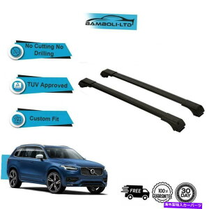 [tLA tBbg{{XC90 2003-2015[tbNNXo[[ALUubNZbg Fits VOLVO XC90 2003-2015 Roof Rack Cross Bars Rails Alu BLACK SET