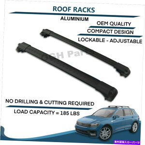 [tLA tHNX[QeBOAMK Ii2007-2017j̃A~jE[tbNo[NXo[bNbN ALUMINIUM ROOF RACK BAR CROSS BARS RACK FOR VOLKSWAGEN TIGUAN MK I (2007-2017)