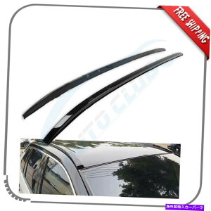 ���[�t�L�����A 2017-2020�̃u���b�N�����h���[�o�[�f�B�X�J�o���[5 L462���[�t���b�N�T�C�h���[���A���~�j�E���o�[ Black For 2017-2020 Land Rover Discovery 5 L462 Roof Rack Side Rail Aluminum Bar�y���s�A���i�z