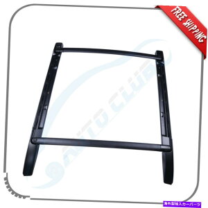 [tLA tBbg2005-2019g^^R}_uLu[tbNNXo[ubNTCh[Zbg Fits 2005-2019 Toyota Tacoma Double Cab Roof Rack Cross Bar Black Side Rails Set