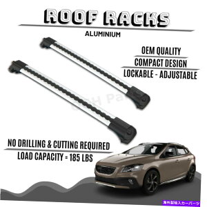 [tLA {{V50p̃bN\ȃA~jE[tbNo[NXo[i2004-2012j LOCKABLE ALUMINIUM ROOF RACK BAR CROSS BAR FOR VOLVO V50 (2004-2012)