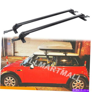 [tLA J[gbv[tbNNXo[וLAݕbN\ȃ~jN[p[SR52 Car Top Roof Rack Cross Bar Luggage Carrier Cargo Lockable for MINI Cooper S R52