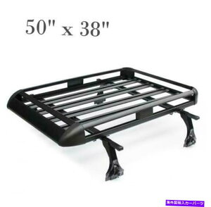 [tLA v~AJ[SLAoXPbgNXo[A~jE[tbN50 "x 38" SUVgbvV Premium Cargo Carrier Basket Crossbar Aluminum Roof Racks 50"X 38" SUV Top NEW