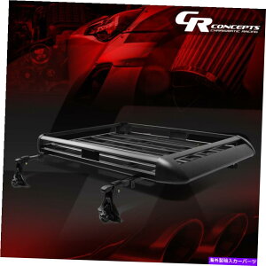 [tLA 50 "x 38"rbg[tbNo/SUVgbvJ[SוLAoXPbg+NXo[ubN 50"X 38"BILLET ROOF RACK VAN/SUV TOP CARGO LUGGAGE CARRIER BASKET+CROSSBAR BLACK