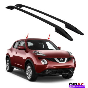 [tLA YW[N2011-2017̃gbv[tbNTCh[o[ Top Roof Rack Side Rails Bars Black Fits for Nissan Juke 2011-2017