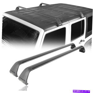 ルーフキャリア 黒い腹筋ルーフラッククロスサイドレール荷物フィットジープラングラーJK 2007-2018 Black ABS Bar Roof Rack Cross Side Rail Luggage Fit Jeep Wrangler JK 2007-2018