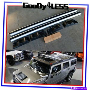 [tLA 03-09̃n}[H2 OEt@Ng[X^C[tbNNXo[ZbgוLA For 03-09 Hummer H2 OE Factory Style Roof Rack Cross Bars Set Luggage Carrier