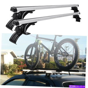 [tLA 48 "3ނ̃Nvt̃jo[Tgbv[tbNNXo[ݕ]ԃLA 48" Universal Top Roof Rack Cross Bar Cargo Bicycle Carrier With 3 Kinds Clamp
