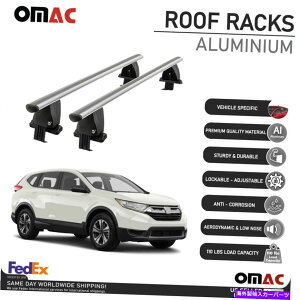 [tLA Vo[X[Ygbv[tbNNXo[וLAz_CR-V 2017-2022̂߂̃LA Silver Smooth Top Roof Rack Crossbar Luggage Carrier For Honda CR-V 2017-2022