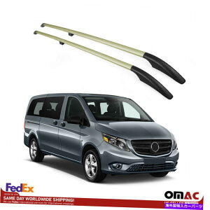 ���[�t�L�����A ���[�t���b�N�N���X�o�[���[�t���[�������Z�f�X�p�u�����Y���B�g���B�gW447 2014-2022 Roof Rack Cross Bars Roof Rails Bronze Set for Mercedes Vito W447 2014-2022�y���s�A���i�z