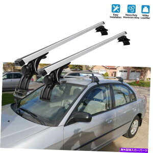 [tLA 48 "z_̂߂̃J[jo[Tgbv[tbNNXo[ווLA[ 48" Car Universal Top Roof Rack Cross Bar Luggage Cargo Carrier Rails For Honda