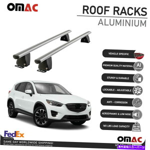 [tLA }c_CX-5 2015-2016pVo[Œ|CgNXo[[tbNLA[ Silver Fixed Point Cross Bar Roof Rack Carrier Rail For Mazda CX-5 2015-2016