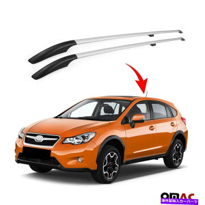 ルーフキャリア スバルXV CrossTrek 2013-2017 ALUのトップルーフレールソリッドバー。シルバーL2 2PC Top Roof Rails Solid Bars For Subaru XV Crosstrek 2013-2017 Alu. Silver L2 2Pcs