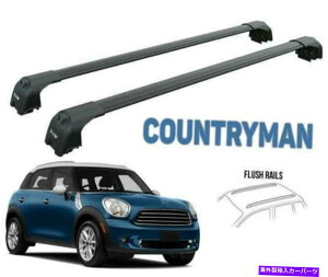 [tLA [tbNNXo[ݕ^Ǝ҃ubNZbgtBbg~jJg[}R60 2011-2016 Roof Rack Cross Bars Cargo Carrier Black Set Fits Mini Countryman R60 2011-2016