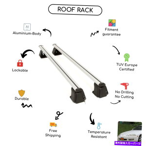 [tLA NTXSC 300 1992-1999ɐݒ肳ꂽ̃[tbNNXo[ Bare Roof Rack Cross Bars Set for Lexus SC 300 1992 - 1999