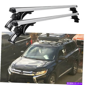[tLA OHAEg_[iTCh[Ȃj48 "[tbNNXo[וLA For Mitsubishi Outlander (no side rail) 48" Roof Rack Cross Bars Luggage Carrier