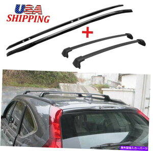 [tLA Tata.Meila for 12-16 Honda CRV CR-V[tbNTCh[+NXo[וubN TATA.MEILA for 12-16 Honda CRV CR-V Roof Rack Side Rail+ Cross Bar Luggage Black