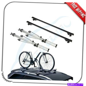 [tLA 48 "\ȃ[tbN2xNXo[ +W[vpgIbgwr[feBp2xoCNbN 48" Adjustable Roof Rack 2x Cross Bar +2x Bike Rack For JEEP PATRIOT Heavy-Duty