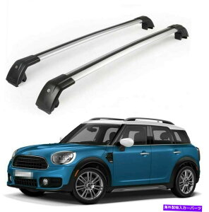 [tLA 2p~jJg[}ɓK2011-2018A~jE[t[bNNXo[NXo[ 2P Fit for Mini Countryman 2011-2018 Aluminum Roof Rail Rack Cross Bars Crossbar