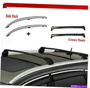 [tLA 12-16̃z_CRV[tbNNXo[ +TCh[gbvוLAZbg For 12-16 Honda CRV Roof Rack Cross Bars + Side Rails Top Luggage Carrier Set