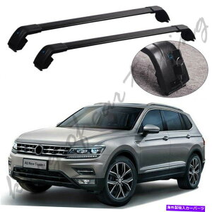 [tLA ubNNXo[NXo[[t[bNVWtHN[QeBOA2017-2019ɓKĂ܂ Black Crossbars Cross Bars Roof Rail Racks Fit for VW Volkwagen Tiguan 2017-2019