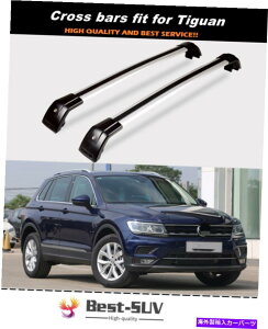 [tLA eBOA2017-2021bN\ȃ[t[bNNXo[NXo[ɓK Fits for Tiguan 2017-2021 Lockable Roof Rail Rack Cross Bar Crossbar