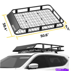 [tLA SUVgbNԉjo[TbNoXPbggbvוLAݕz_[s SUV Truck Car Roof Universal Rack Basket Top Luggage Carrier Cargo Holder Travel