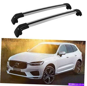 [tLA 2PCSA~jE[t[bNNXo[{{XC60 XC 2018-2021ɃtBbgNXo[ 2Pcs Aluminum Roof Rail Rack Cross Bars Crossbar Fit for Volvo XC60 XC 2018-2021