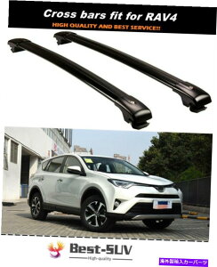 [tLA 2013-2018 RAV4 RAV-4A~jE[t[bNNXo[NXo[ɓK2PC 2Pcs Fit for 2013-2018 RAV4 RAV-4 Aluminum Roof Rail Rack Cross Bars Crossbars
