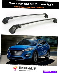 [tLA 2PCSbN\ȉ̃NXo[q_C4c[\NX4 2020+ɃtBbgNXo[bN 2Pcs Lockable roof crossbars cross bar Rack fit for Hyundai 4th Tucson NX4 2020+