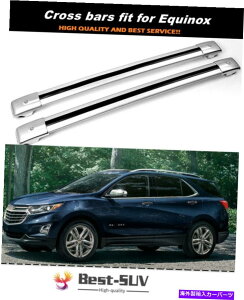 [tLA V{[GNCmbNX2018-2020A~jE[t[bNNXo[NXo[ɓKĂ܂ Fit for Chevrolet Equinox 2018-2020 Aluminum Roof Rail Rack Cross Bars Crossbar