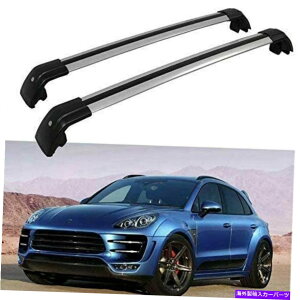 [tLA 2PCSbN\ȃ[t[bNNXo[NXo[MACAN 2014-2020ɓK܂ 2Pcs Lockable Roof Rail Racks Cross Bars Crossbars Fits for Macan 2014-2020